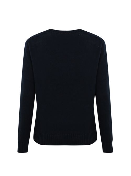 Maglione in misto cotone blu POLO RALPH LAUREN | 710 952384001